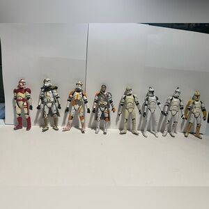 8 Star Wars Loose Clone Trooper Figures